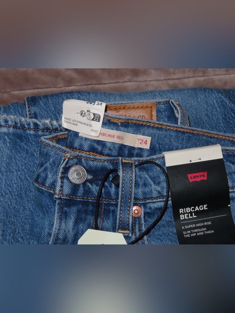 Levi's Ribcage Bell Slim Women's Jeans - Blue Denim